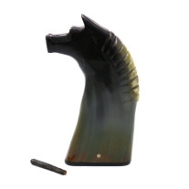 Tabakiera z rogu - Koń wzór 2