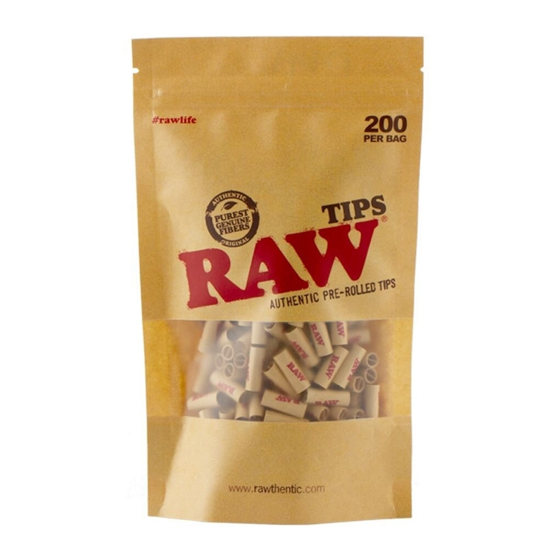 Filtry  RAW Pre-Rolled Tips - 200 sztuk