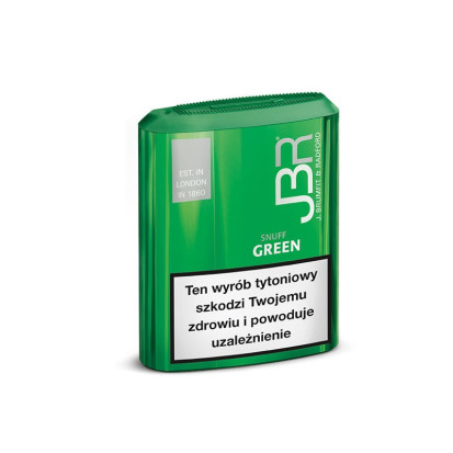 Tabaka JBR Green jest średnio mielona o odpowiedniej wilgotności.
